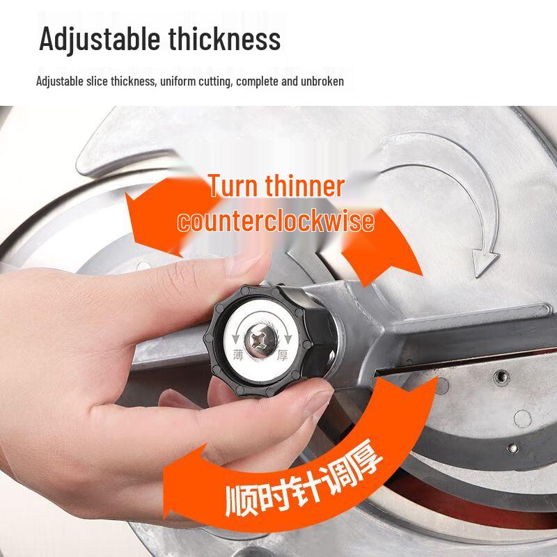 Commercial Multi-functional Stainless Steel Food Slicer