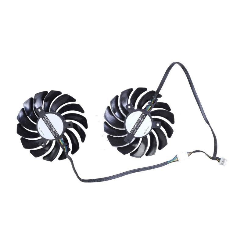 2Pcs PLD09210B12HH 85mm 4Pin Video Card Cooling Fan For GTX1660S Graphics Card Coolers Fan Accessories Replacement