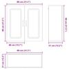 Dishwasher Front Kalmar Sonoma Oak 80 x 31 x 80 cm
