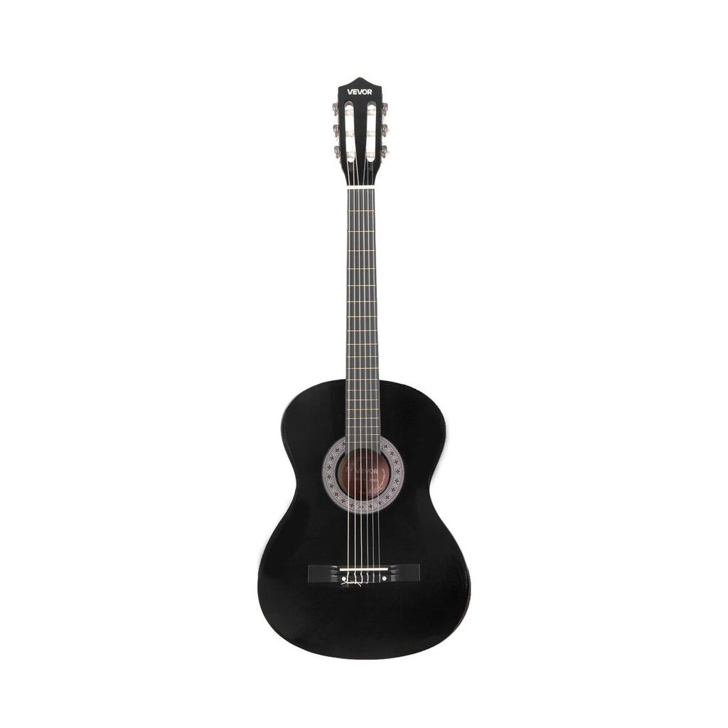 Classical Guitar, 960 mm, Wood Classical Guitar Starter Kit for Beginners, with Nylon Strings, Gig Bag, Strap, Tuner, Extra Strings, Picks, Capo,