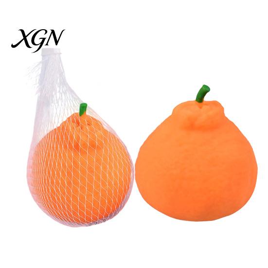 Desk Stress Relief Toy 1/2/3/Pcs Orange Squeeze with Mesh Bag Relieving Dekopon Fruit-shaped Tangerine Stretchy Anti-anxiety Simulation Fruit Sensory