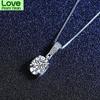 Real 1 Carcat D Color Moissanite Pendant Necklaces Top Quality 100 % Tone Wedding Occasion Gathering Bridal Gathering Party Event