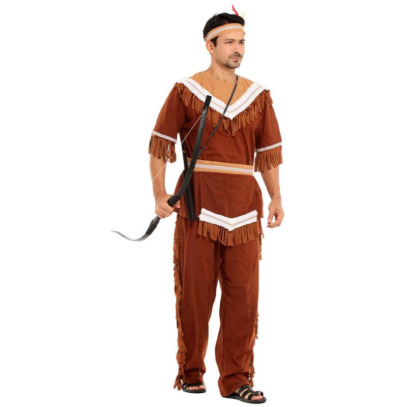 Masquerade Costumes Parent-Child Indian Clothes Parent-Child Show Costumes Halloween Show Costumes Savage Costumes