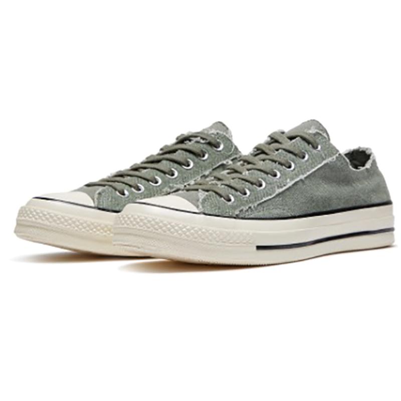 Converse 1970s Chuck Taylor All Star Comfortable and Versatile Low-Top Canvas Shoes Unisex Military Green
