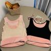 New Women Thermal Underwear Top Winter Fashion Plus Velvet Shirt Warm Female Undershirt Sleeveless Vest