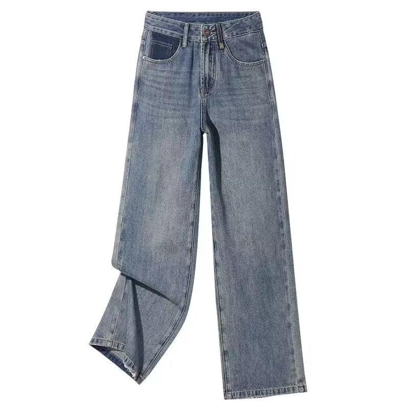 Ženy Džínsy Jar Jeseň Elastický pás Svetlomodré Voľné Denim Nohavice Haremové Nohavice Dámske Ležérne nohavice