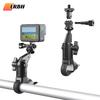 Suporte para Motocicleta Bicicleta Suporte de Guidão de Bicicleta Rotativo 360 para Insta 360 X4 X5 Go Pro 12 11 DJI Action Camera Acessório