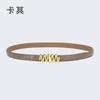 Belt Women'S Jeans Leather Simple Style Decoration Black Casual Thin Belt Tide