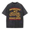 Ride Graphics Vintage Washed T-Shirt Oversized Unisex Rider Streetwear 6361-5