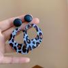 Retro-Ohrringe im Hongkong-Stil mit Leopardenmuster für Damen - Übertriebene, einzigartige Design-Ohrring-Accessoires