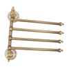 Swivel Towel Bar Antique Brass Towel Rack Rotated Towel Hanger Holder for Bathroom Four Rods