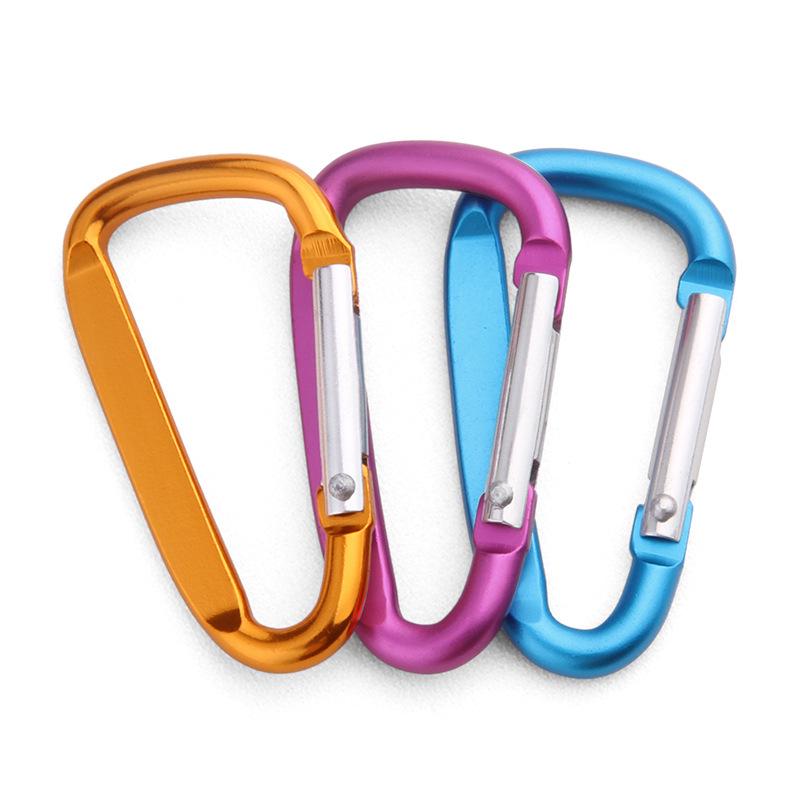 High-Quality Size 5 D-Shaped Aluminum Alloy Carabiner for Outdoor Use, Quick Link, Keychain.