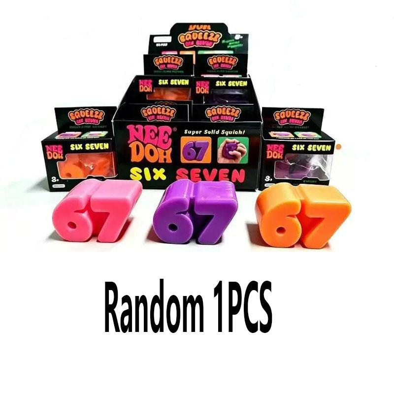 /Nieuwe Nee Doh 67 Sets TPR Decompressiespeelgoed, Fidget Speelgoed Eekhoorn Knijpspeeltjes Squishies Sensorisch Speelgoed Antistress hi Squishy black