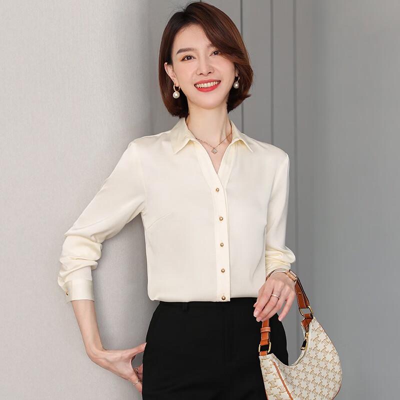 Women s Professional V-Neck Long Sleeve Blouse XL