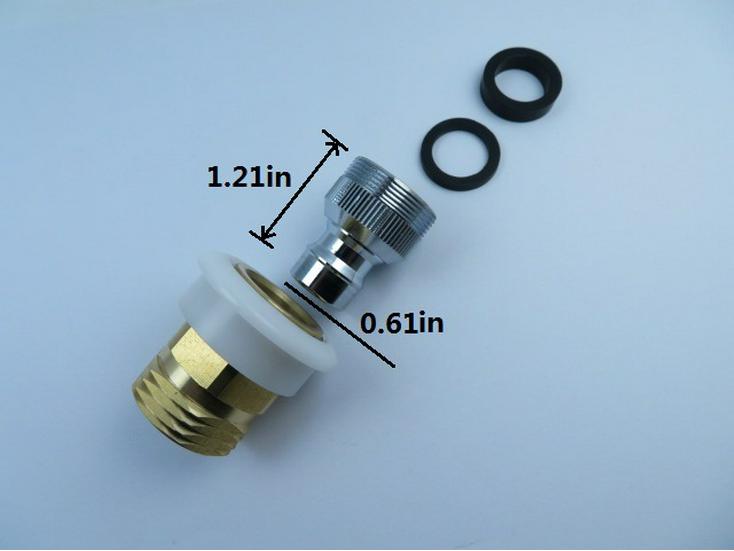 Rychloupínací adaptér pro myčku nádobí, 15/16" nebo 55/64" x 3/4" GHTM