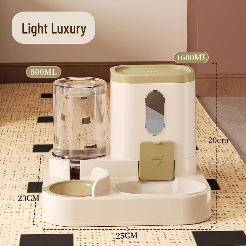 

Автоматический податчик для домашних животных: Двойная миска для кошек и собак для еды и воды, конструкция против черной подбородочной области