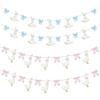Adorable Geese Birthday Party Streamers Paper Bowknot Geese Bunting Hanging Decoration For Kids Birthday Celebration