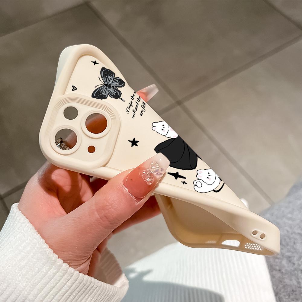 Soft Silicone Square Ladder Printing Pattern Phone Casing Full Cover Camera Shockproof Protection Rubber Case for Vivo