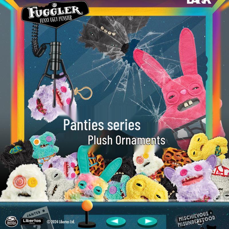 Portachiavi Peluche Mostro dei Denti Fuggler - Bambola Carina e Divertente, 3a-5a Generazione.