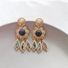 _niman Antique Tassel Bold Drop Earrings