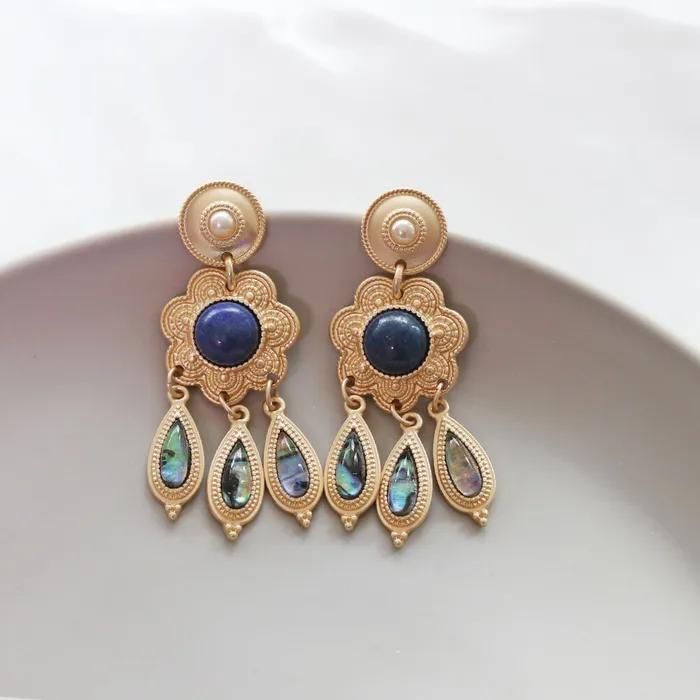 _niman Antique Tassel Bold Drop Earrings