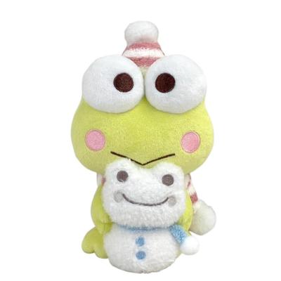 Nakajima Corporation Kerokerokeroppi x Pickles the Frog Schneemann Kerokerokeroppi Plüschtier S 204301-24 H16 x B12 x T11cm