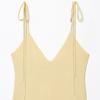New European and American style slim and thin V-neck suspender sexy backless laminated decorative Midi dress