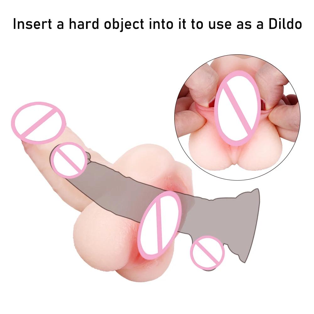 Realistic Big Penis Soft Dildo Huge Dick Erotic Phallus Reusable Penis Enlargers Pussy Cup Dildos Three Uses Sex Toys Unisex