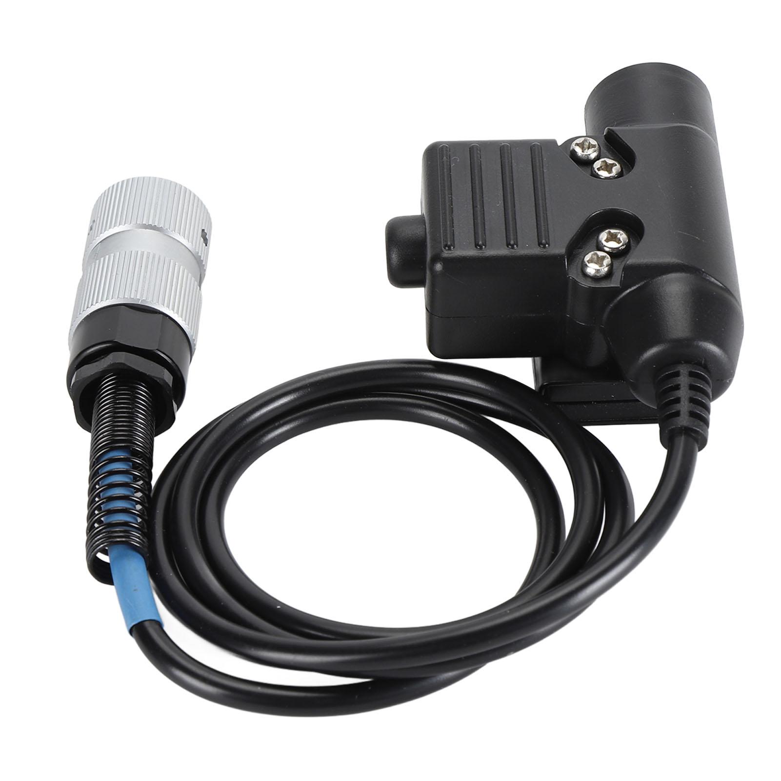 

U94 6-контактный разъем для гарнитуры Push to Talk, сменный адаптер для портативной радиогарнитуры для КНР