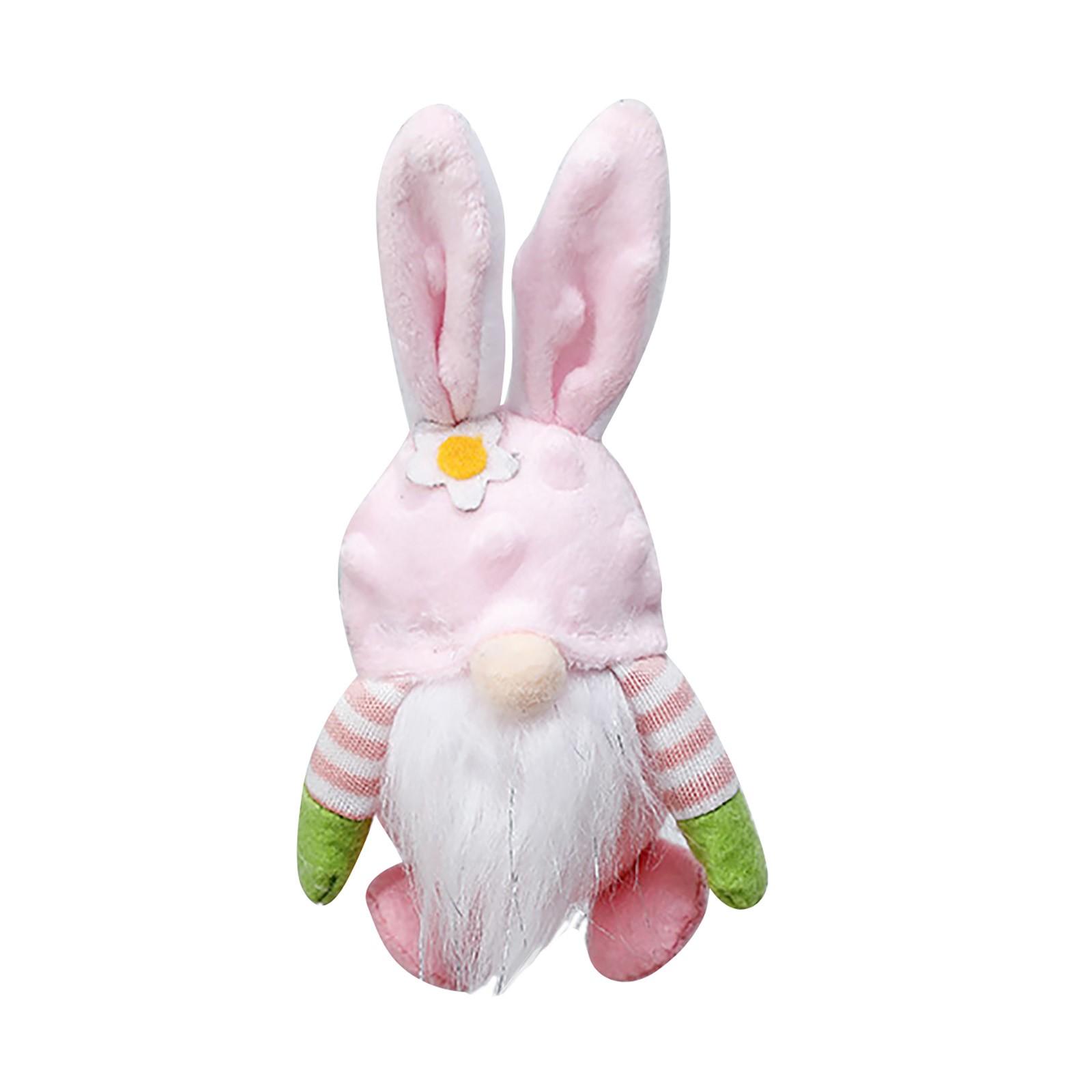 

2023 New Easter Faceless Gnome Rabbit Doll Handmade Reusable Home Decoration Spring Hanging Bunny Ornaments Kids Gifts CHINA