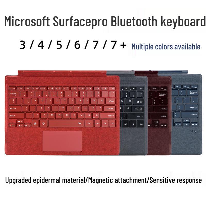 Magnetic Backlit Bluetooth Keyboard for Surface Pro 3-7+