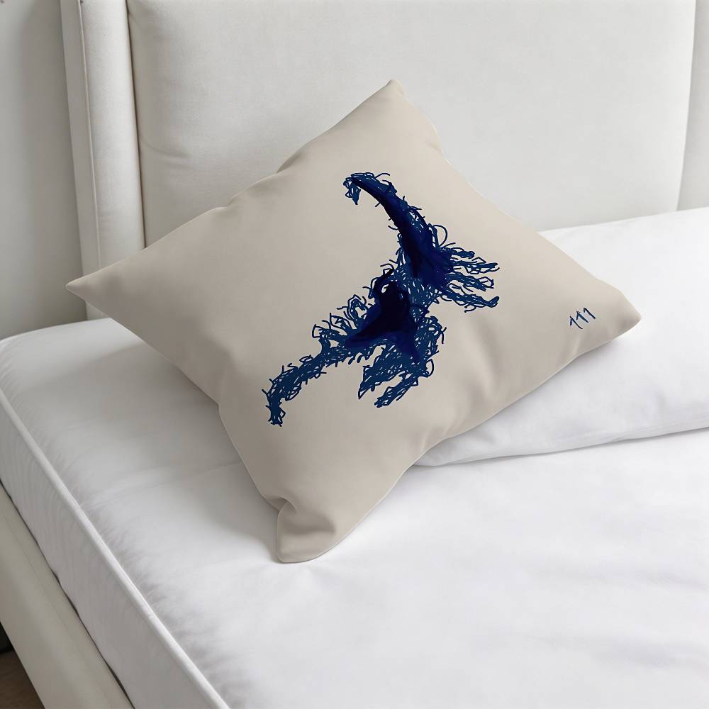 MMilo J Singer Cool Decorative Square Pillow Cover Modern Cushion Case for Living Room Bedroom