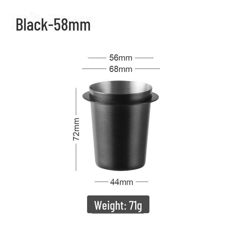 304 Stainless Steel Coffee Powder Cup: Universal 51–58mm Espresso Handle Powder Collector & Smelling Bean Cup