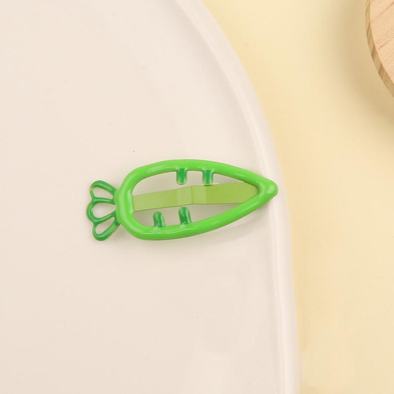 

Девочки Candy clip Carrot Headwear Solid Color Carrot Clip Hair Accessories Lovely Headwear Hairdress Pins Advanced Princess Headdress Hairdress Clip Hair зелёный