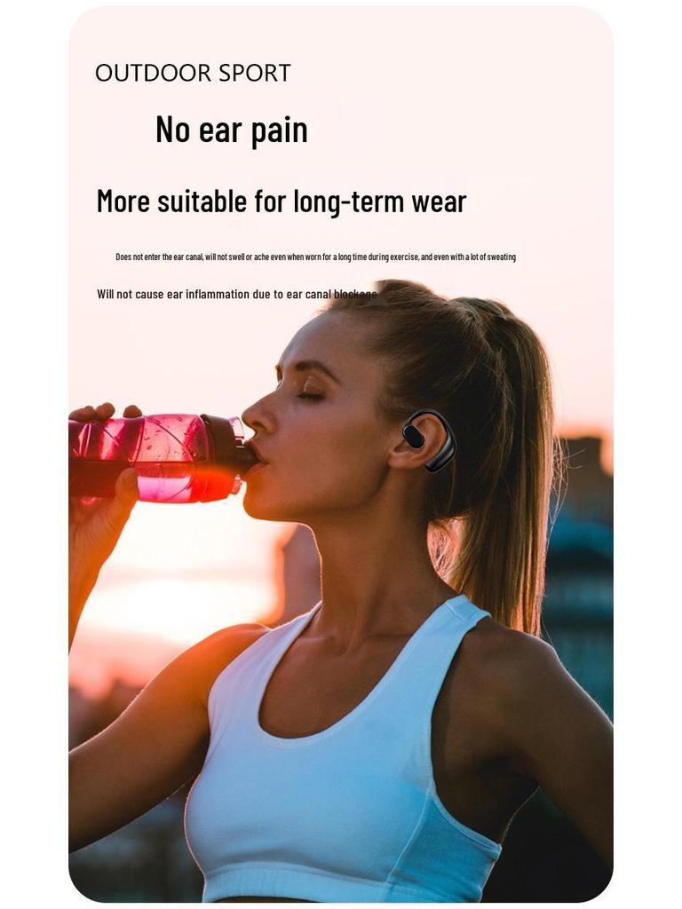 TWS Bone Conduction Wireless Bluetooth 5.2 Sports Earbuds for Running