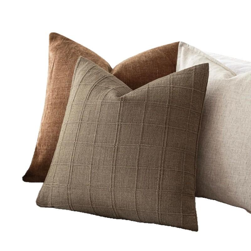 Moderne Einfache Kissenhülle Chenille Quadrat Einfarbige Wohnzimmer Sofa Kissen Nachttisch Kissenbezug