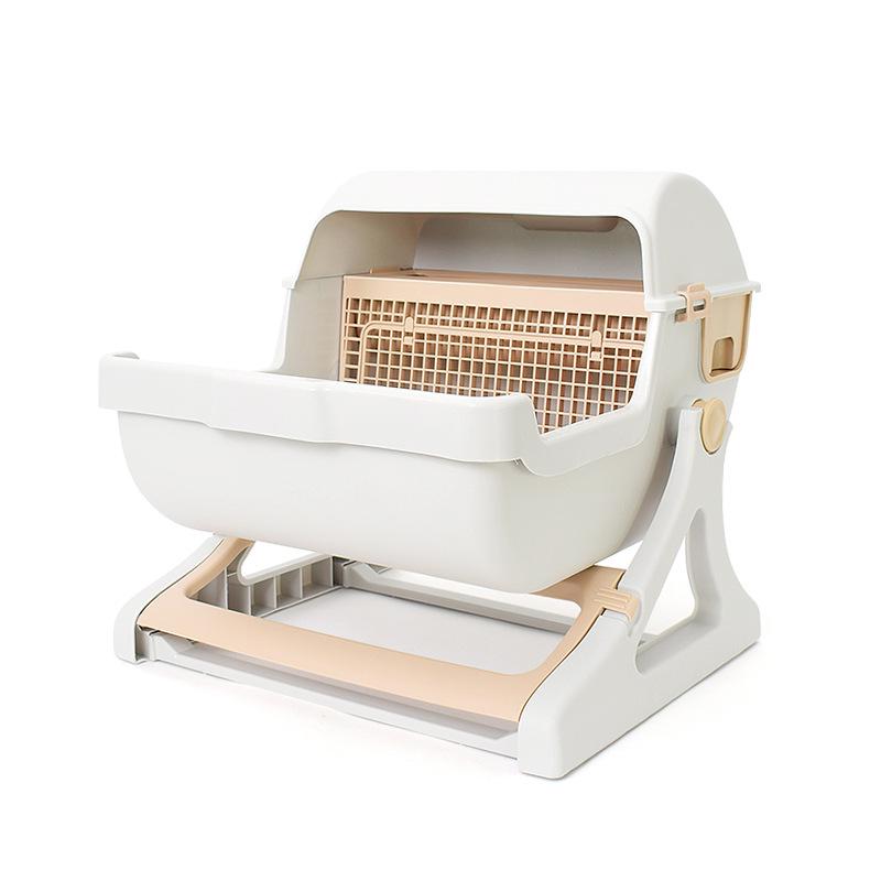 Smart Automated Cat Litter Box: Fully Enclosed, Electric, Deodorizing, Anti-Splash, Self-Cleaning.