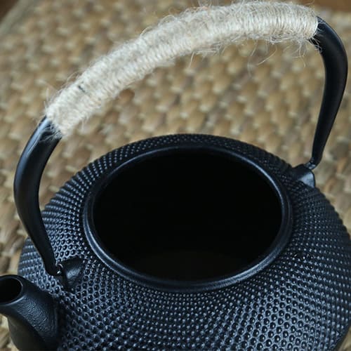 Fanaticalpurchasejp Iron Kettle, Nanbu Ironware, Induction Compatible, Can Be Used On a Direct Heat, Iron Tea Ceremony Utensil, Iron Supplement, Tradi