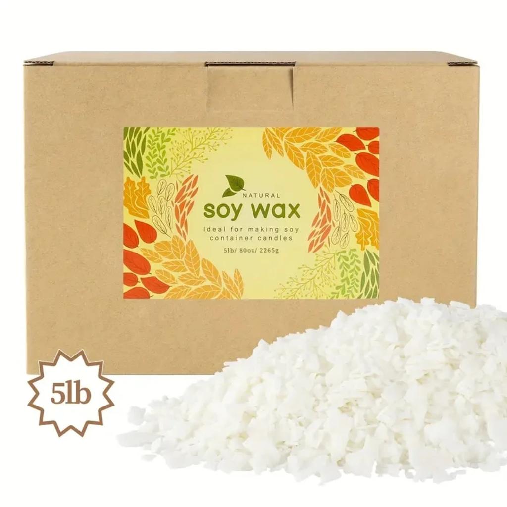 2 pounds 56 degree soy wax flakes, can be used for DIY handmade, DIY fragrant candle making set, pure soy wax