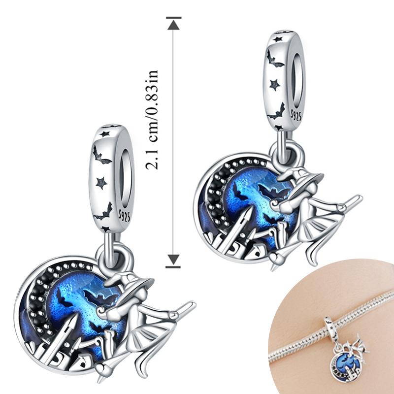 New Copper Halloween Skull Pumpkin Charm Bead Fit Original Pendant Bracelet Diy Halloween Holiday Decoration Souvenirs