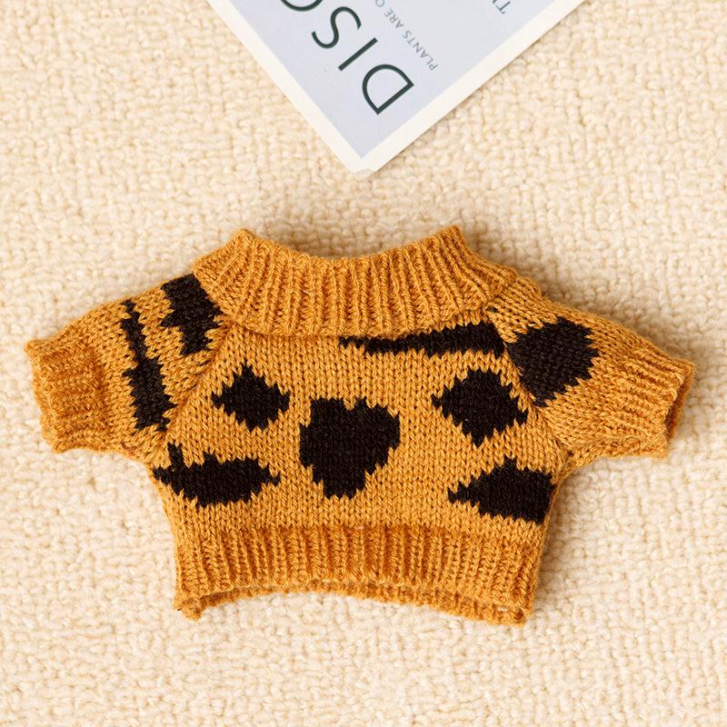 20cm Cotton Doll Accessories: Plush Dog Sweater, Scarf, Hat Set