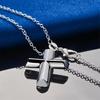 925 Sterling Silver 16-30 Inch Exquisite Cross Pendant Necklace for Women's Fashion Wedding Jewelry Gifts Accessories