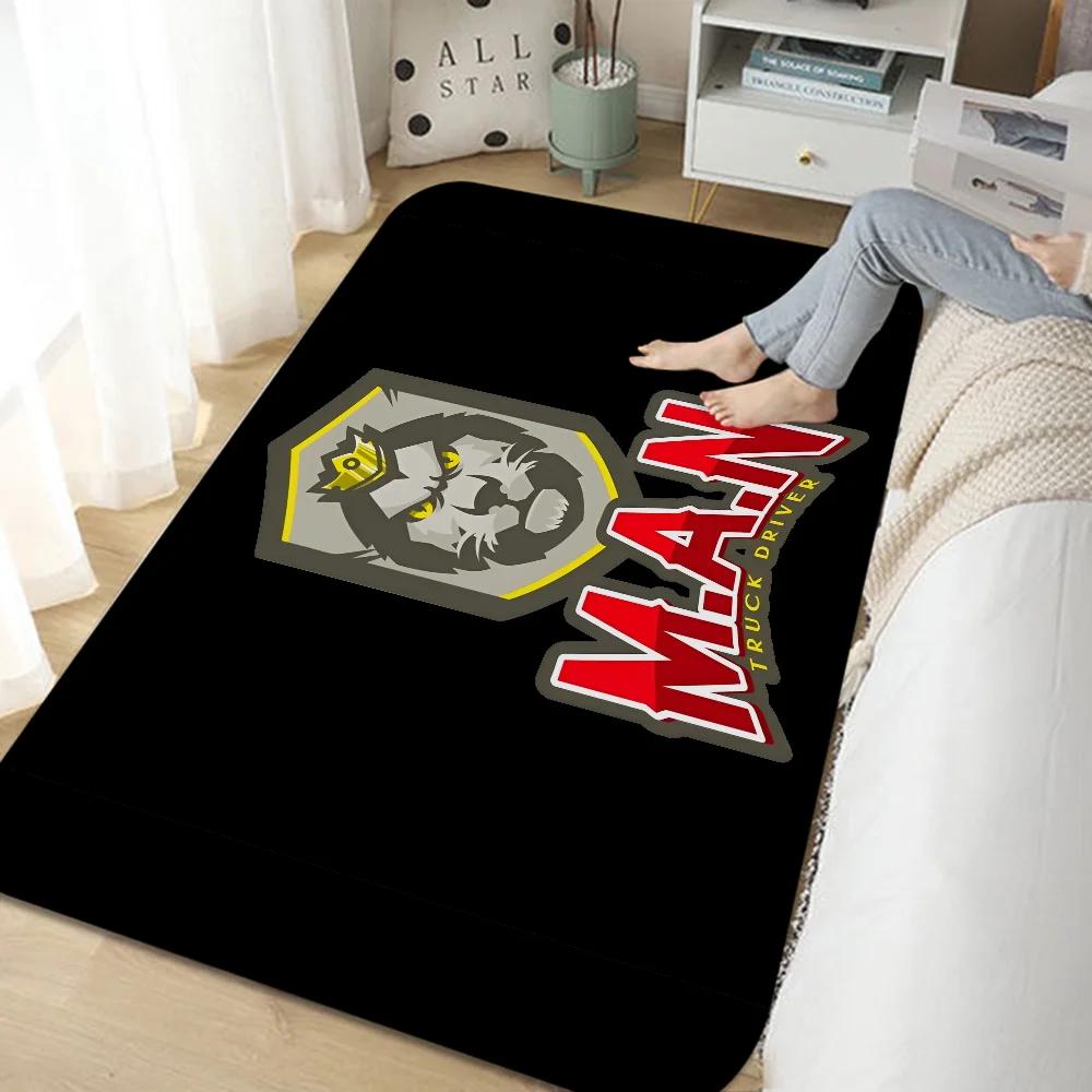 Man Truck Logo Door Mat Nordic Style Bedroom Living Room Doormat Home Balcony Anti-Slip Alfombra