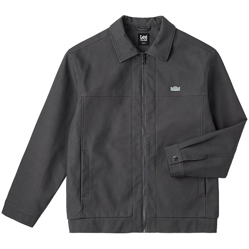 

Чоловіча куртка Lee Y2K з матової ПУ шкіри темно-сірого кольору M