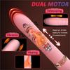 Dual Motor Realistic Thrusting Dildo Vibrator With Heating,10 Mode Sex Toys  Vibrator Clitoral Stimulator For Anal Stimulation