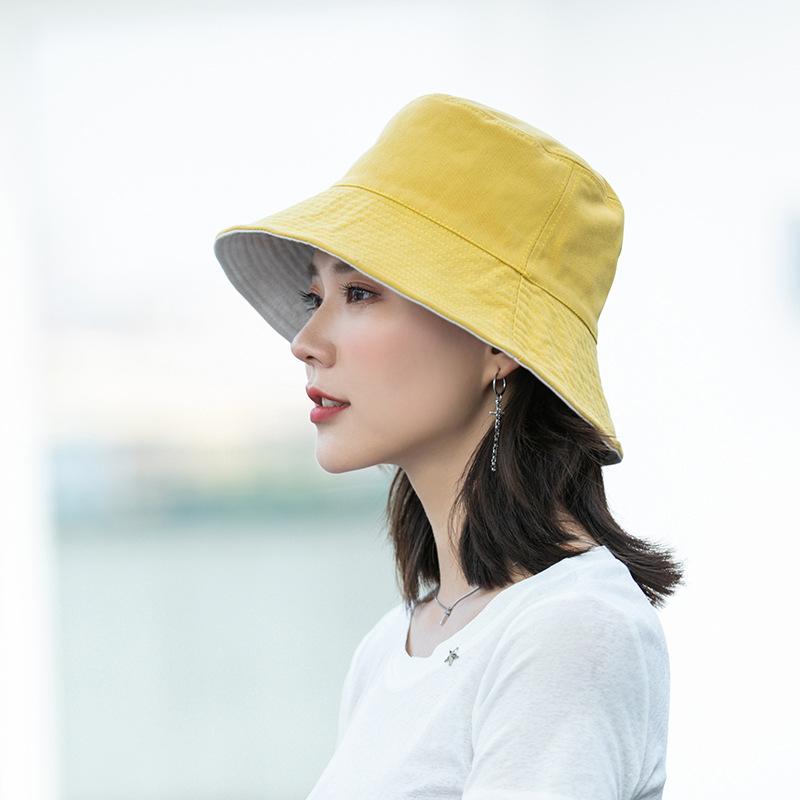 Double-sided Bucket Hat Internet Celebrity Trendy Versatile Sunshade Sun Protection Sun Hat Summer Hat