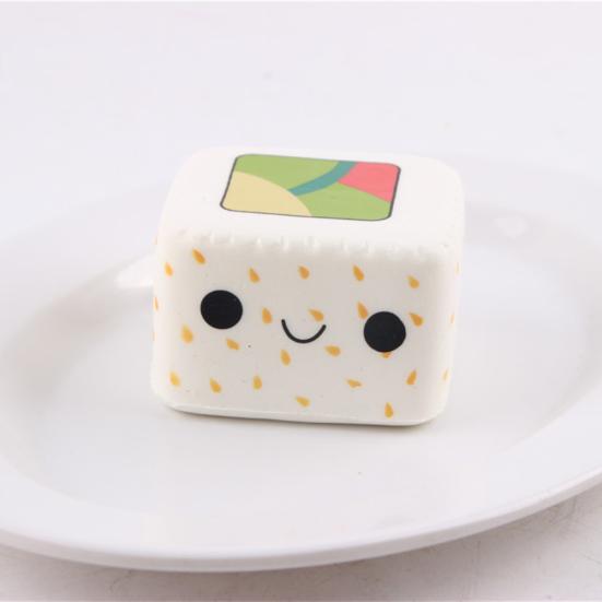 Squishy Cute Sushi Shape Phone Straps Stress Relief Slow Rising Squeeze Toys