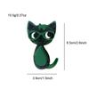 Blucome Acrylic Cat Brooches For Women Acetate Fiber Material Pin 4 Colors Available Animal Design Fashion Jewelry