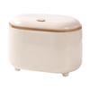 Small Trash Can Stylish Large Opening Press Type Lightweight Desktop Trash Bin for Countertop Vanity Top Office Bedroom Kitchen