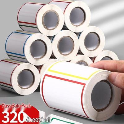 Large Waterproof Self-Adhesive Label Stickers with Colorful Mouth-Cut Design